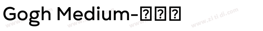 Gogh Medium字体转换